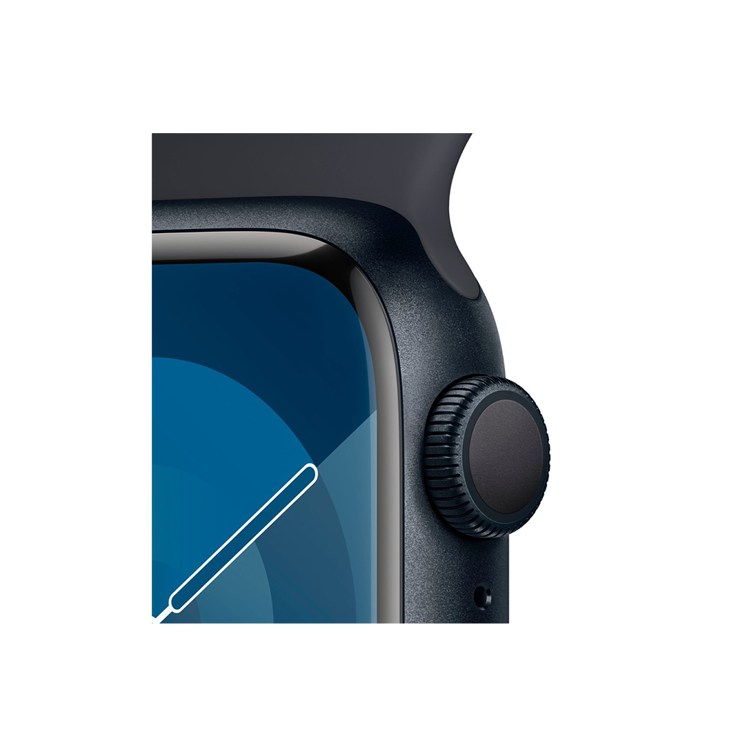 Apple Watch Series 9 (GPS) 41mm Midnight Aluminum Case with Midnight Sport Band Apple Watch Series 9 (GPS) 41mm Midnight Aluminum Case with Midnight Sport Band